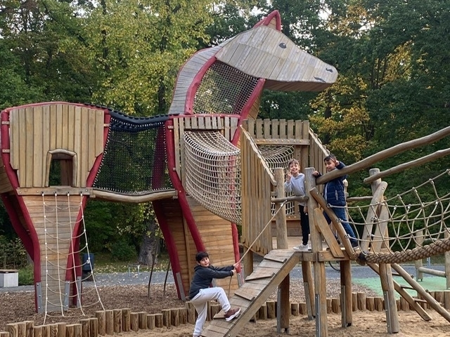 Die SchülerInnen hatten viel Spaß im Prinzenpark.