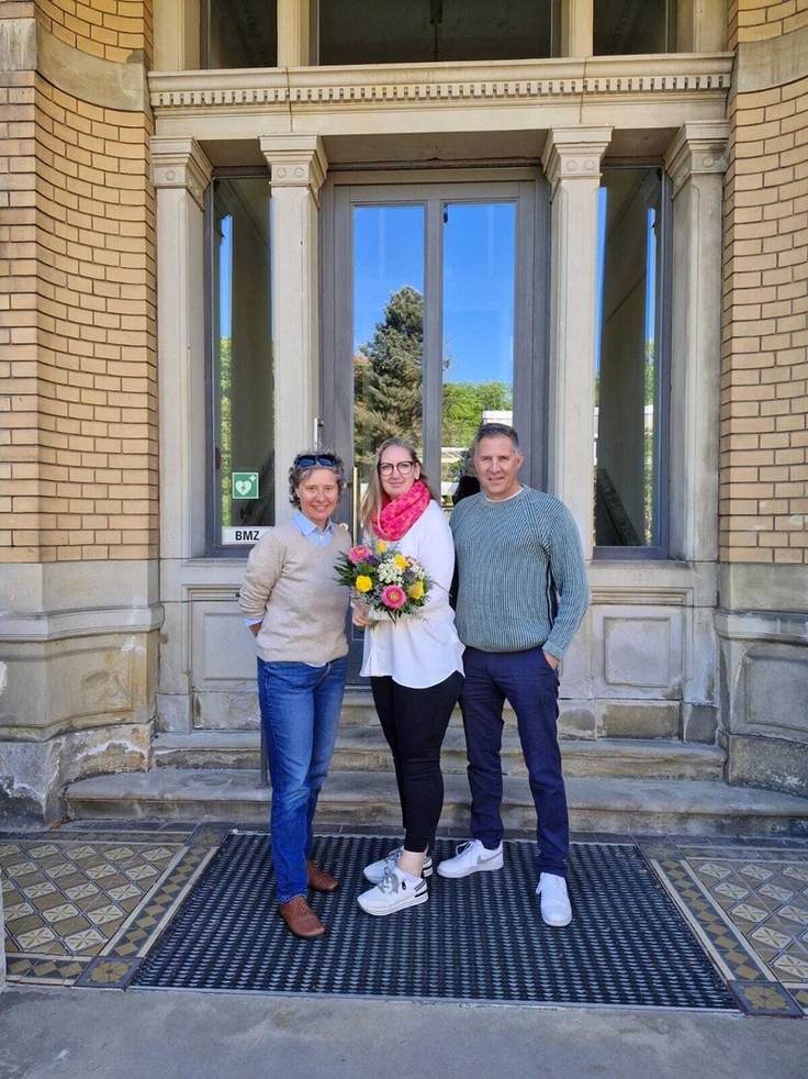 Zu sehen sind Christiane von Lohuizen, Sabrina Neumann und Markus Keil