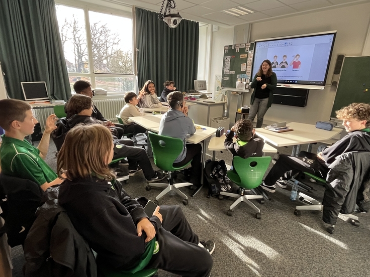 Die U14 vom VfL Wolfsburg besuchte das LBZH BS.