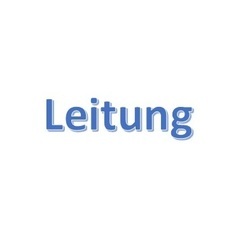 Schriftzug Leitung